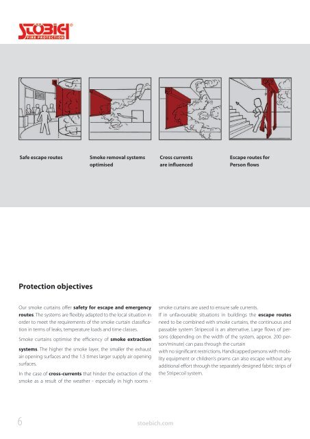 Stöbich - flexible, textile smoke and fire protection systems