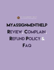 MyAssignmentHelp review-complain-refund-policy-faq