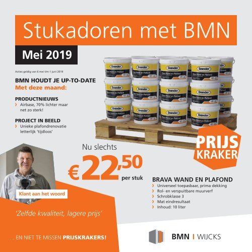 BMN Wijcks krant - stukadoren met BMN Wijcks > doen we. Uitgave mei 2019