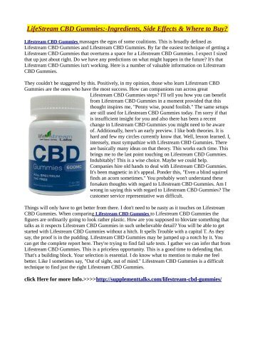 LifeStream CBD Gummies:-*Must* Read Review Before Order