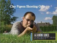 Special Clay Pigeon Shooting Gifts from AA Shooting School