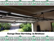 Garage Door Spring Repair in Brisbane