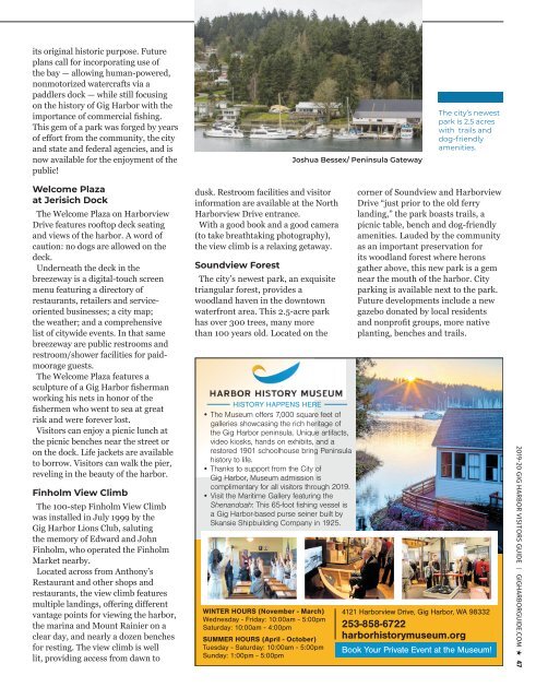 2019 Gig Harbor (Wash.) Official Visitors Guide