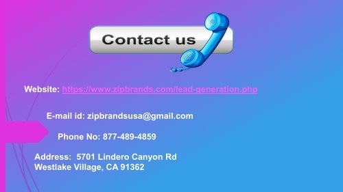 ZipBrands- Real Estate Lead Generation Service