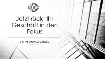 Brochure DIBIZ | Digital Business Schweiz