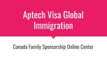 Send Inquiry Canada Sponsorship Visa Aptechvisa Portfolio