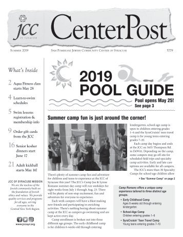 2019 Pool Guide and Summer CenterPost