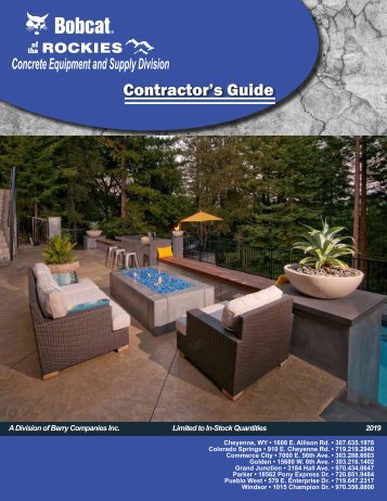 2019 Concrete Equipment and Supply - Contractor's Guide