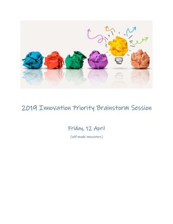 FBNI Innovation Priorities 2019