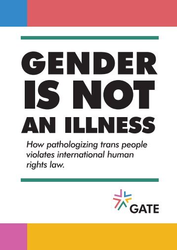 Gender Is not An Illness