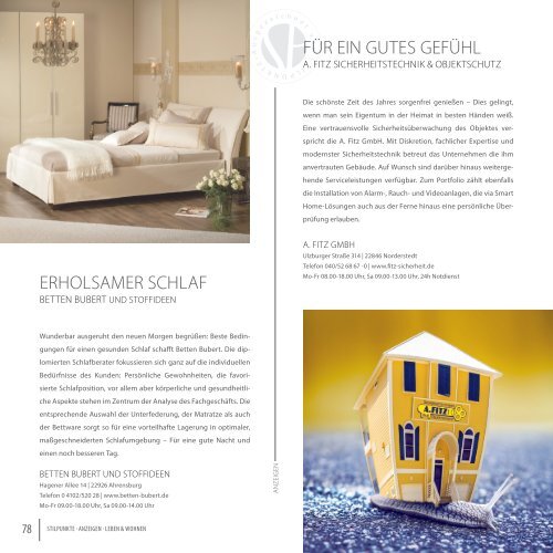 STILPUNKTE Lifestyle Guide Ausgabe 15 Hamburg / Sylt  -  Frühjahr/Sommer 2019