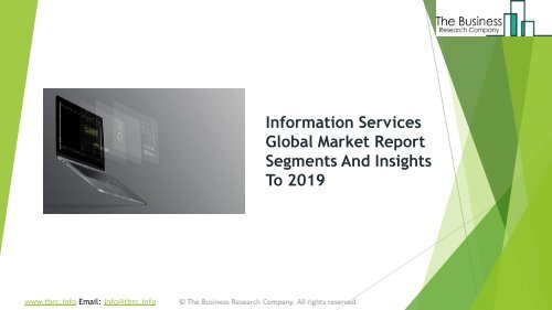 Information Services Global Market Report 2019