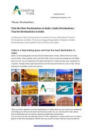 Visit the Best Destinations in India  India Destinations - Tourist Destinations in India (1)
