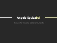 Angelo Eguizabal - Experienced in Construction Management