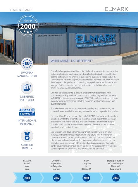 ELMARK CATALOGUE 2021