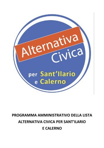 PROGRAMMA AMMINISTRATIVO