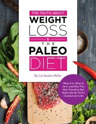 The truth about weightloss & the Paleo-Diet