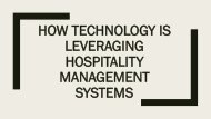 How Technology is Leveraging Hospitality Management Systems