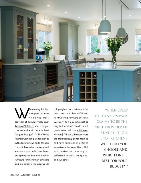 The White Kitchen Company - Issue 1