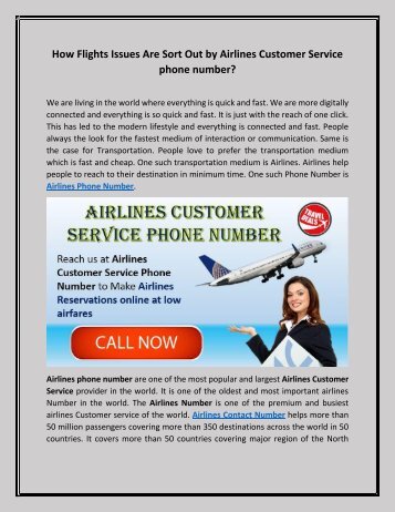 For instant reservations, contact us at Airlines Customer Service Number toll-free