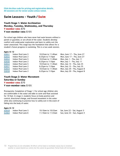 Brandywine YMCA Summer Program Guide 