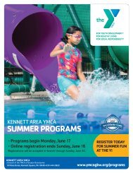 Kennett Area YMCA Summer Program Guide