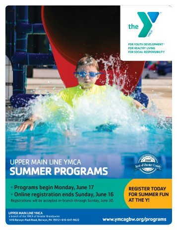 Upper Main Line YMCA Summer Program Guide