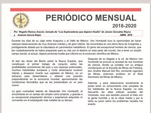 Periódico ABRIL 2019 | AMGP Delegación México