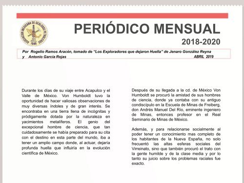 Periódico ABRIL 2019 | AMGP Delegación México