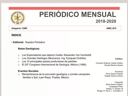 Periódico ABRIL 2019 | AMGP Delegación México