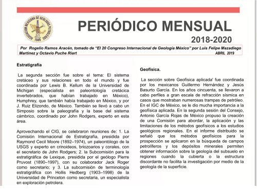 Periódico ABRIL 2019 | AMGP Delegación México