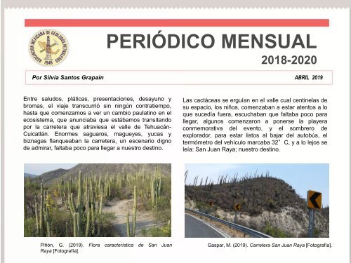 Periódico ABRIL 2019 | AMGP Delegación México