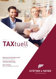 TAXtuell Ausgabe 7 - Mai 2019