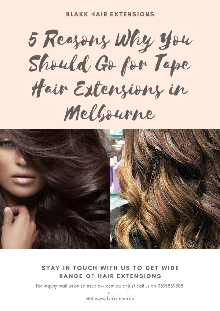 Hair deals extensions melbourne