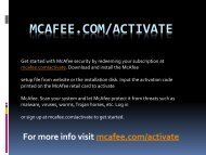McAfee.com/Activate - Install & Activate Mcafee