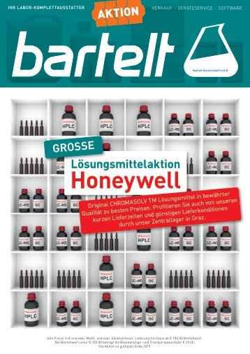 Honeywell Lösungsmittelaktion HPLC Bartelt