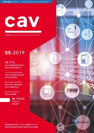 cav – Prozesstechnik für die Chemieindustrie 05.2019