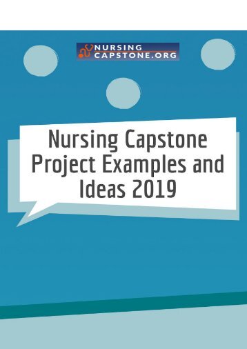 Nursing Capstone Project Examples and Ideas 2019