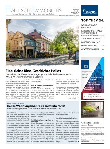 Hallesche Immobilien Zeitung Ausgabe 83 Mai 2019