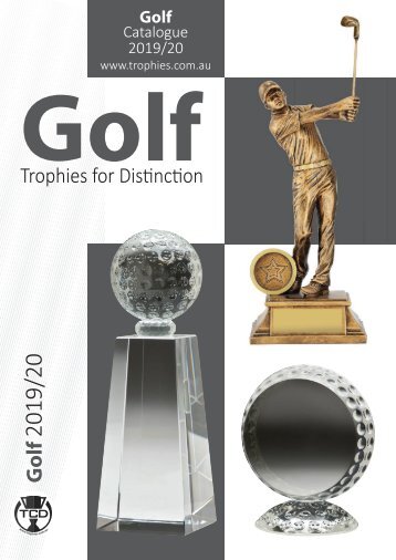 Trophies for Distinction - Golf 2019