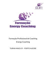 Formação Profissional Energy Coaching - MAIO/2019