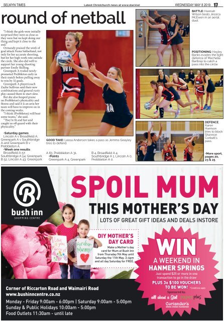 Selwyn Times: May 08, 2019