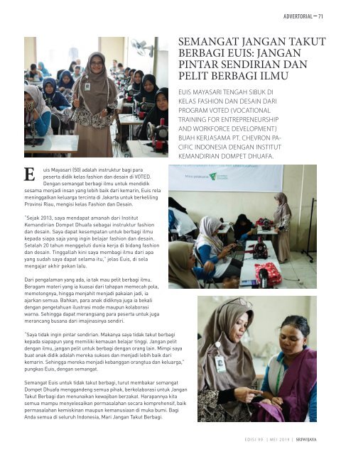 SRIWIJAYA MAGAZINE MEI 2019