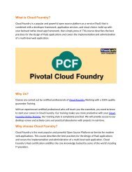 What is Cloud Foundry