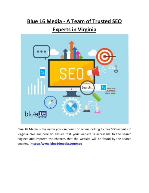 Blue 16 Media - A Team of Trusted SEO Experts in Virginia