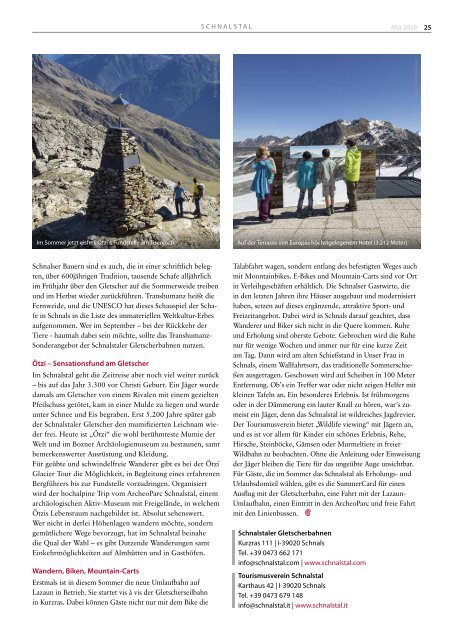 Südtirol Magazin Sommer 2019 - Die Welt