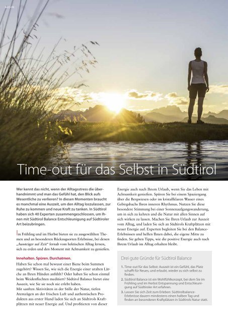 Südtirol Magazin Sommer 2019 - Die Welt