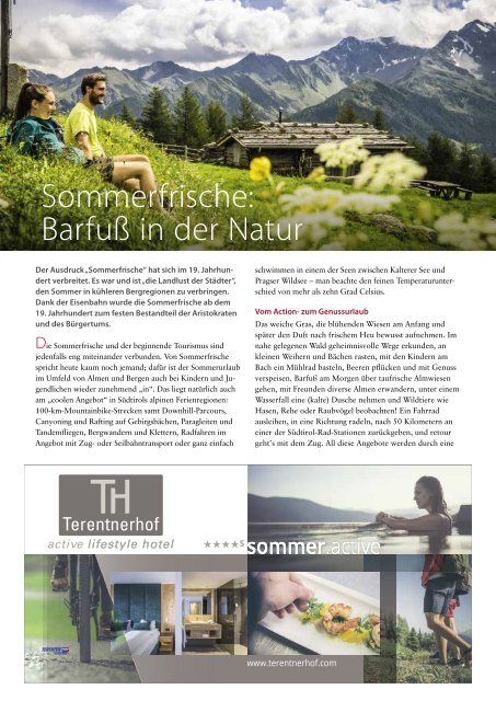 Südtirol Magazin Sommer 2019 - Die Welt