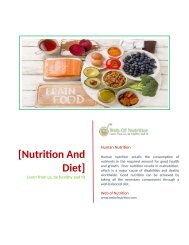 Nutrition and Diet