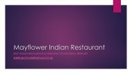 Mayflower Indian Restaurant - Best Indian Restaurant & Takeaway in Hadleigh, Benfleet